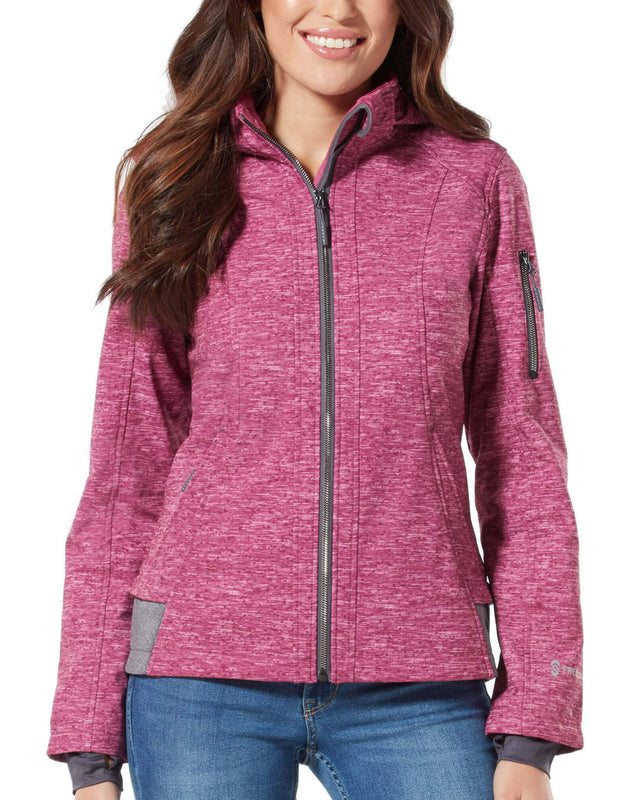 free country women's softshell jacket with detachable hood