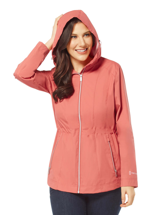 women's petite rain jackets with hood