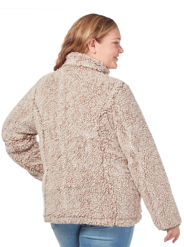 ladies plus size fleece jackets