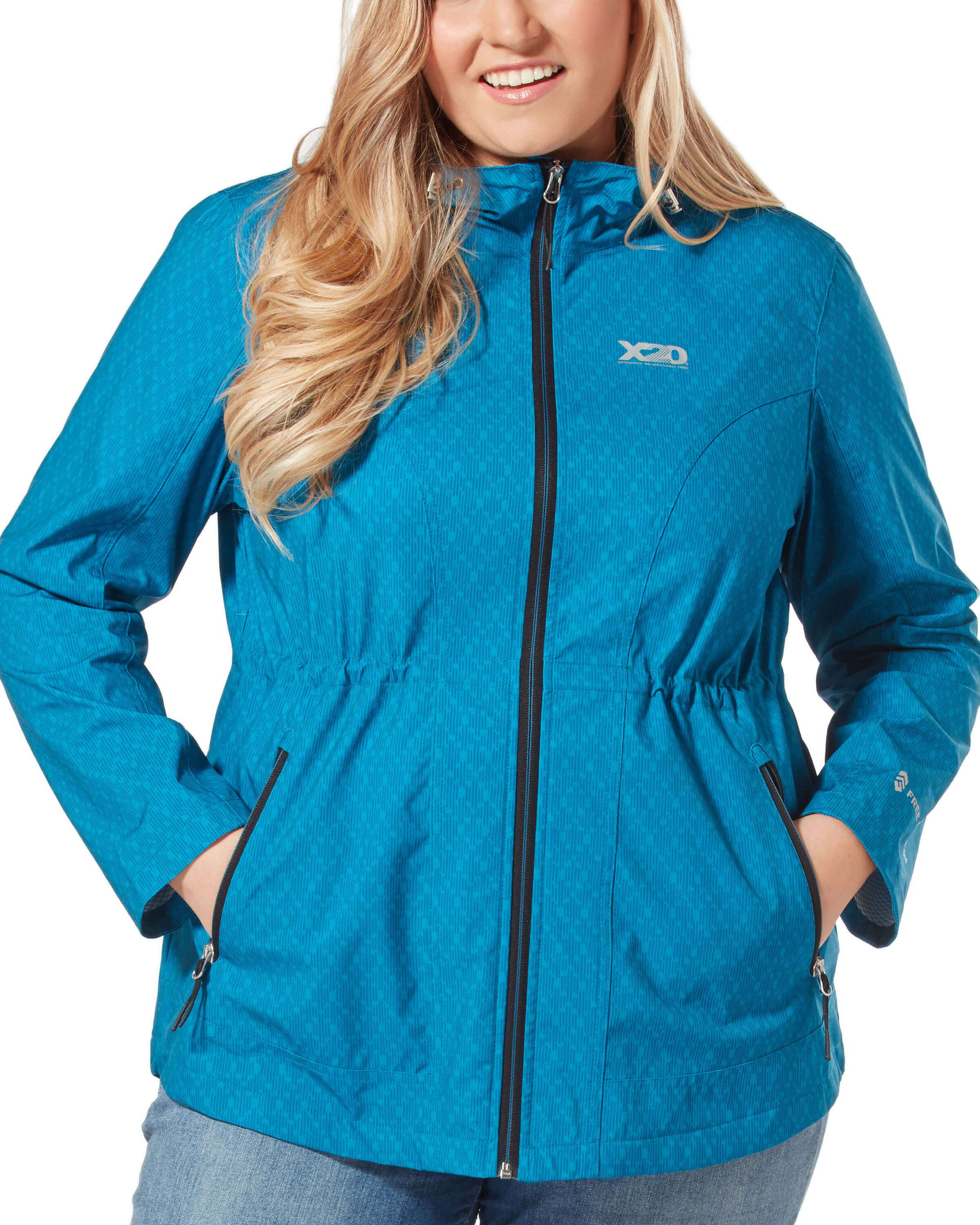 women's plus size lightweight rain jacket