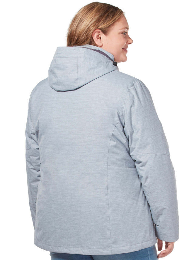 women's plus size 3 in 1 jacket