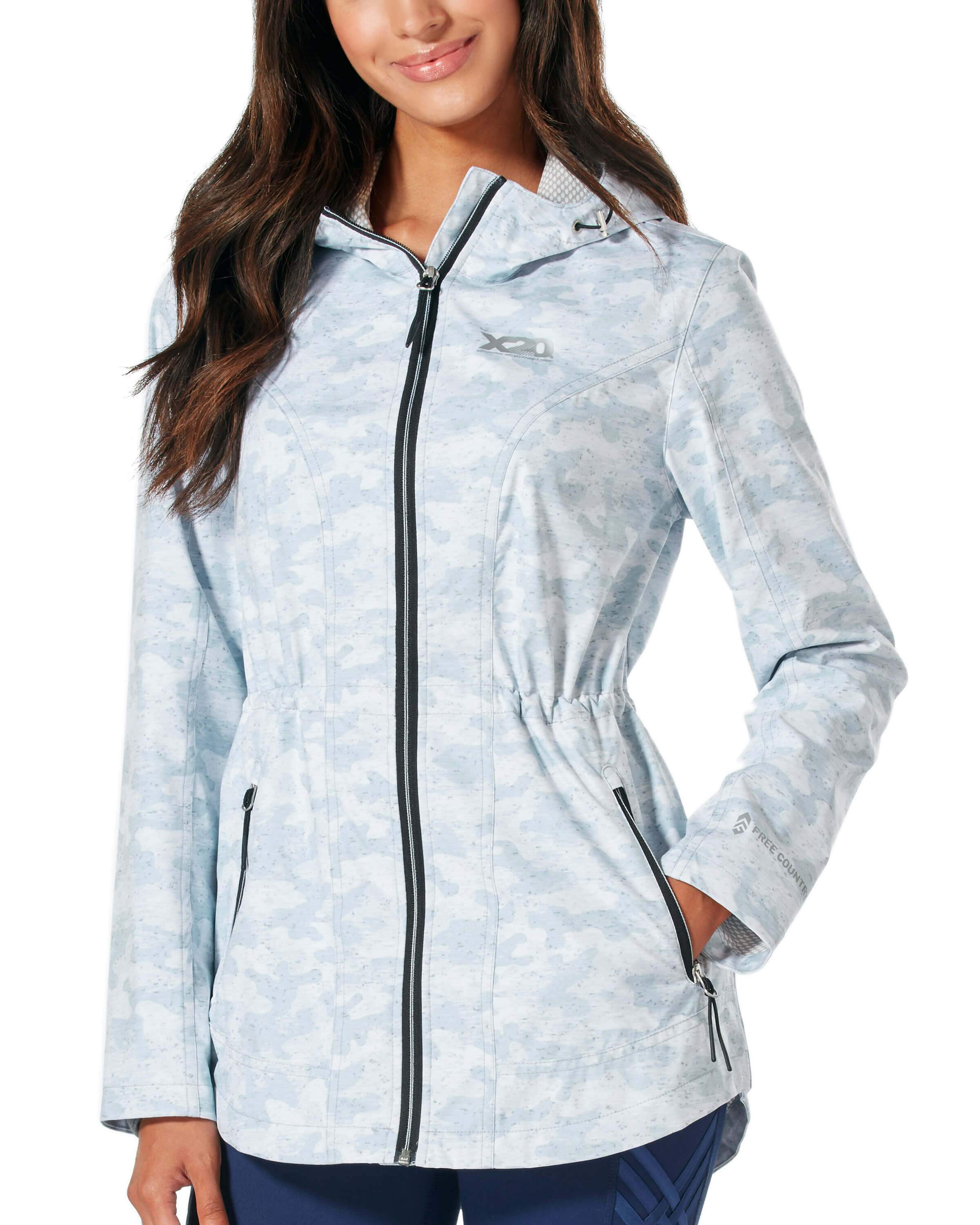 womens grey rain jacket