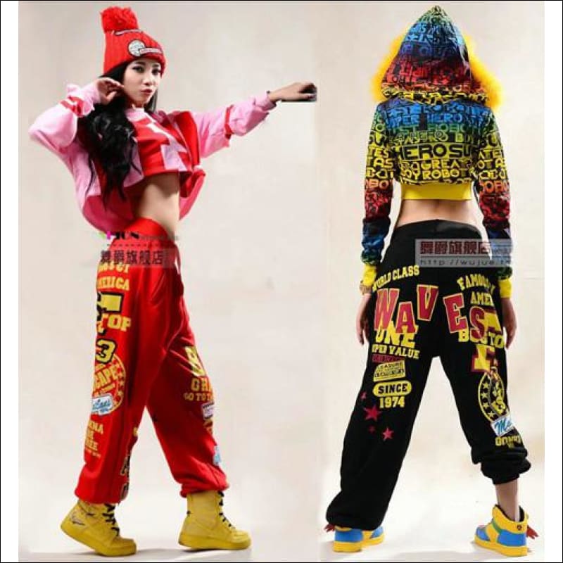 Performance Wear Costume Knitted Harem Hip Hop Pants Gushgush