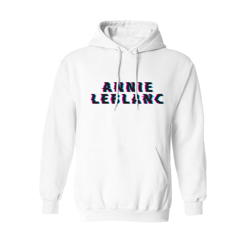annie leblanc reaching cropped pullover hoodie