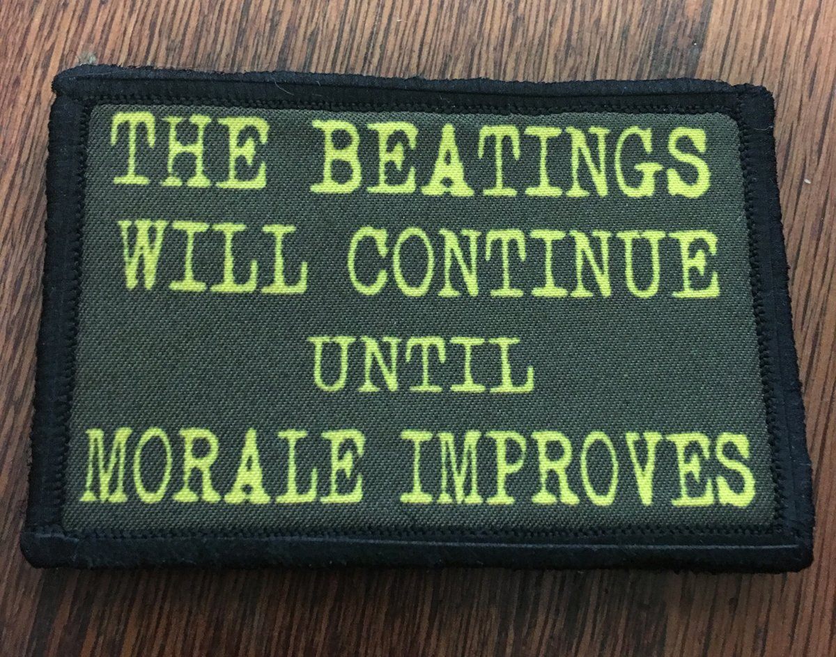 The Beatings Will Continue Until Morale Improves Morale Patch Morale Patches Redheaded T Shirts 772780 2048x2048 ?v=1654222844