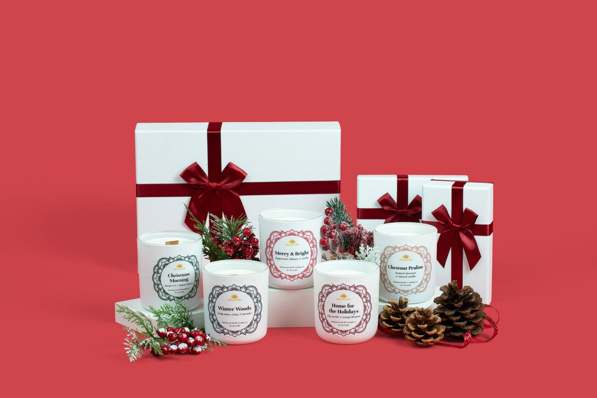 Holiday Candle Collection Launch on the 700 Rivers Blog