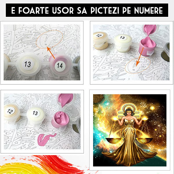 Pictura Pe Numere Zodiac - Balanta