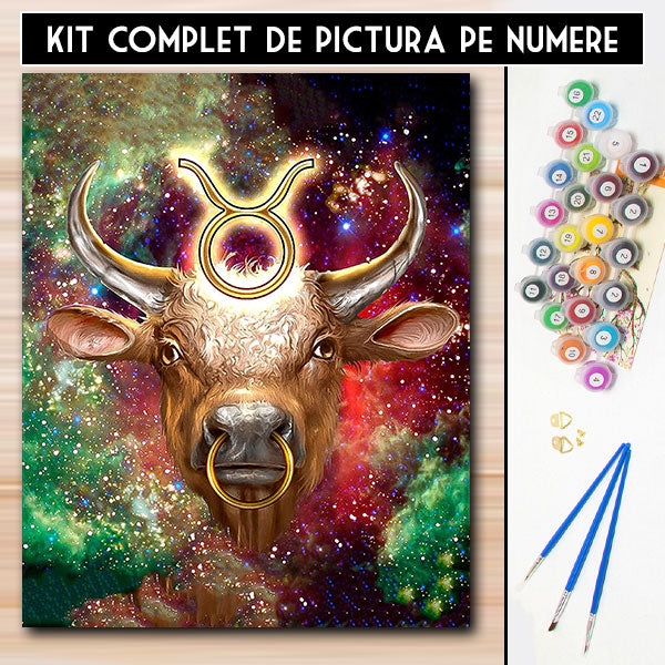 Kit Pictura Pe Numere Zodiac - Taur