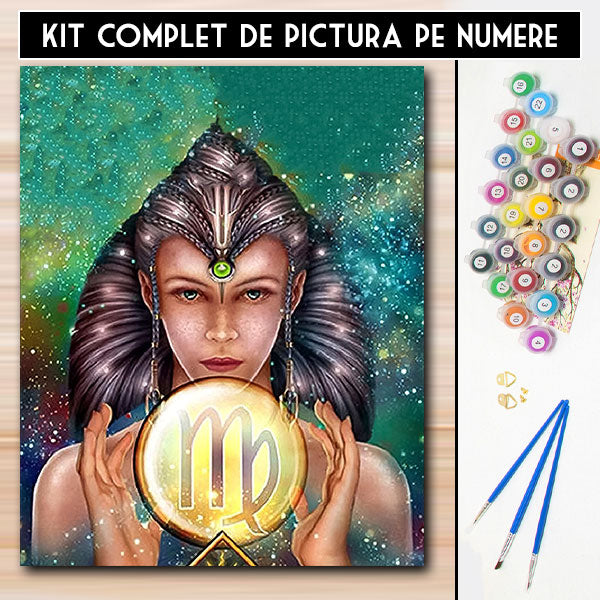 Kit Pictura Pe Numere Zodiac - Fecioara