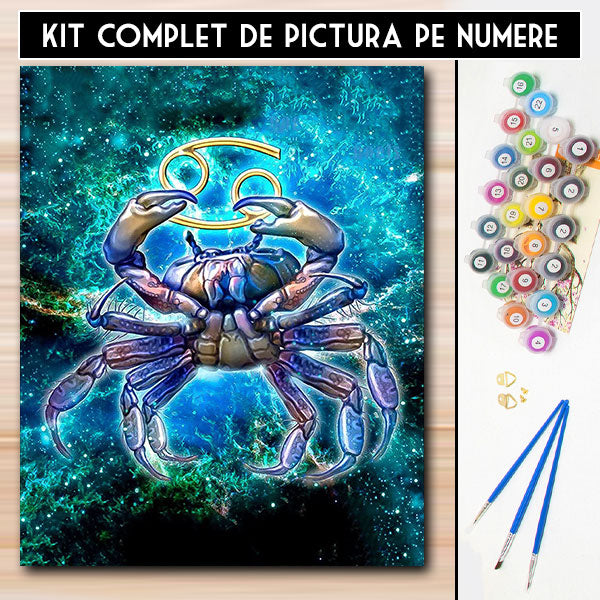 Kit Pictura Pe Numere Zodiac - Rac