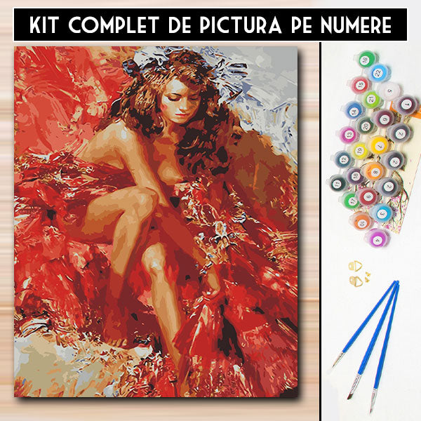 Kit Pictura Pe Numere - Flacari