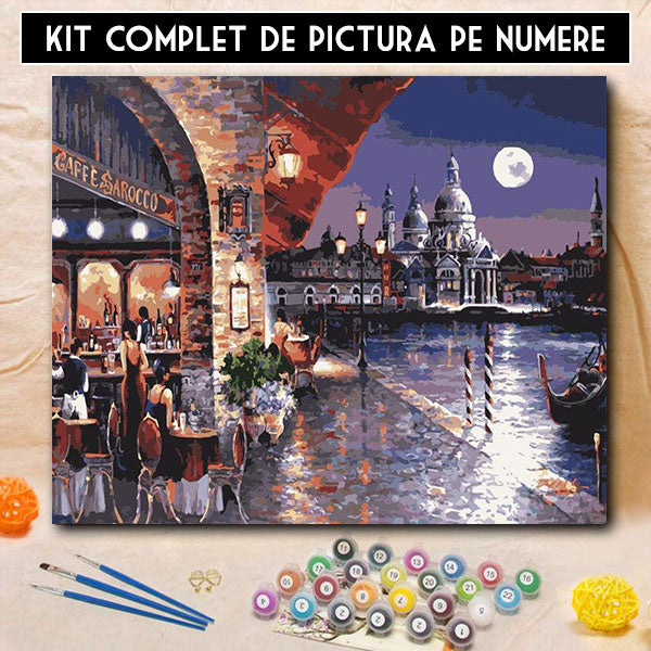 Kit Pictura pe Numere - O seara in Venetia