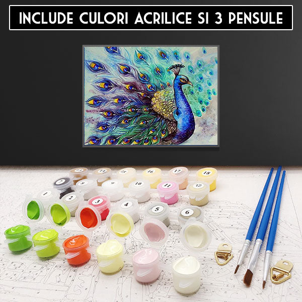 pictura pe numere - Evantai de culori