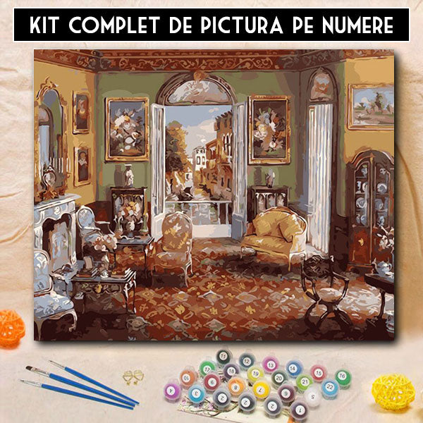 Kit pictura pe numere - Salon Vintage