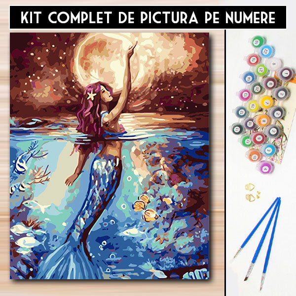 Set Pictura pe Numere - Sirena din Adancuri