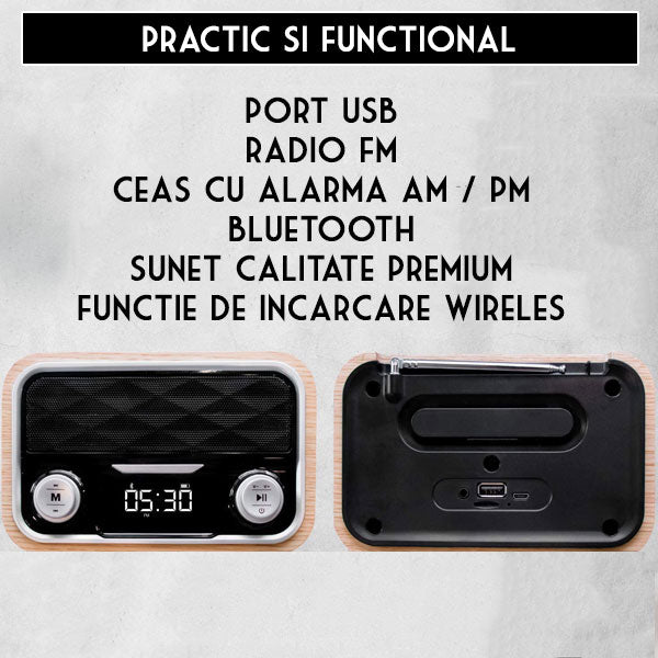 ceas cu incarcator wireless