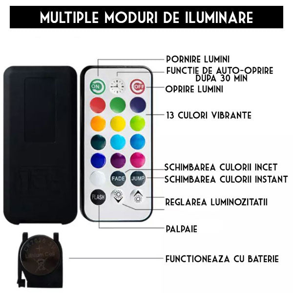 lumini rgb cu touch