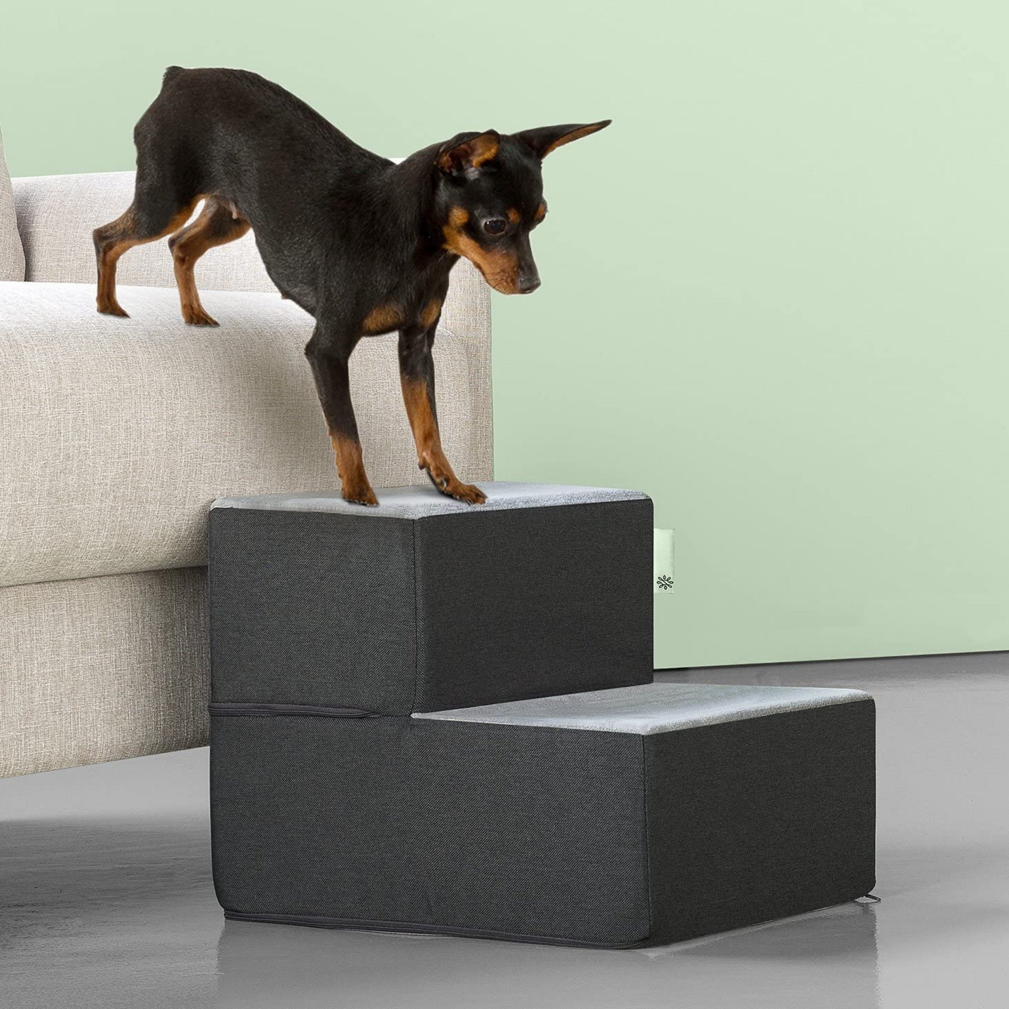 Foam 13”-24” Easy Pet Stairs, Charcoal 18