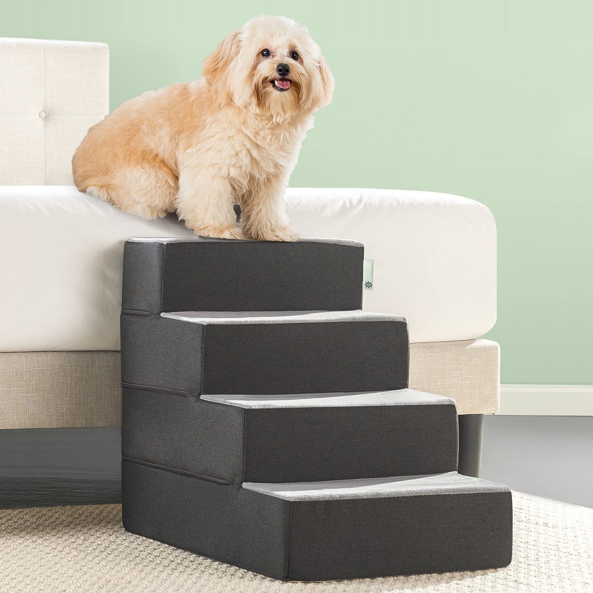 Foam 13”-24” Easy Pet Stairs, Charcoal 22