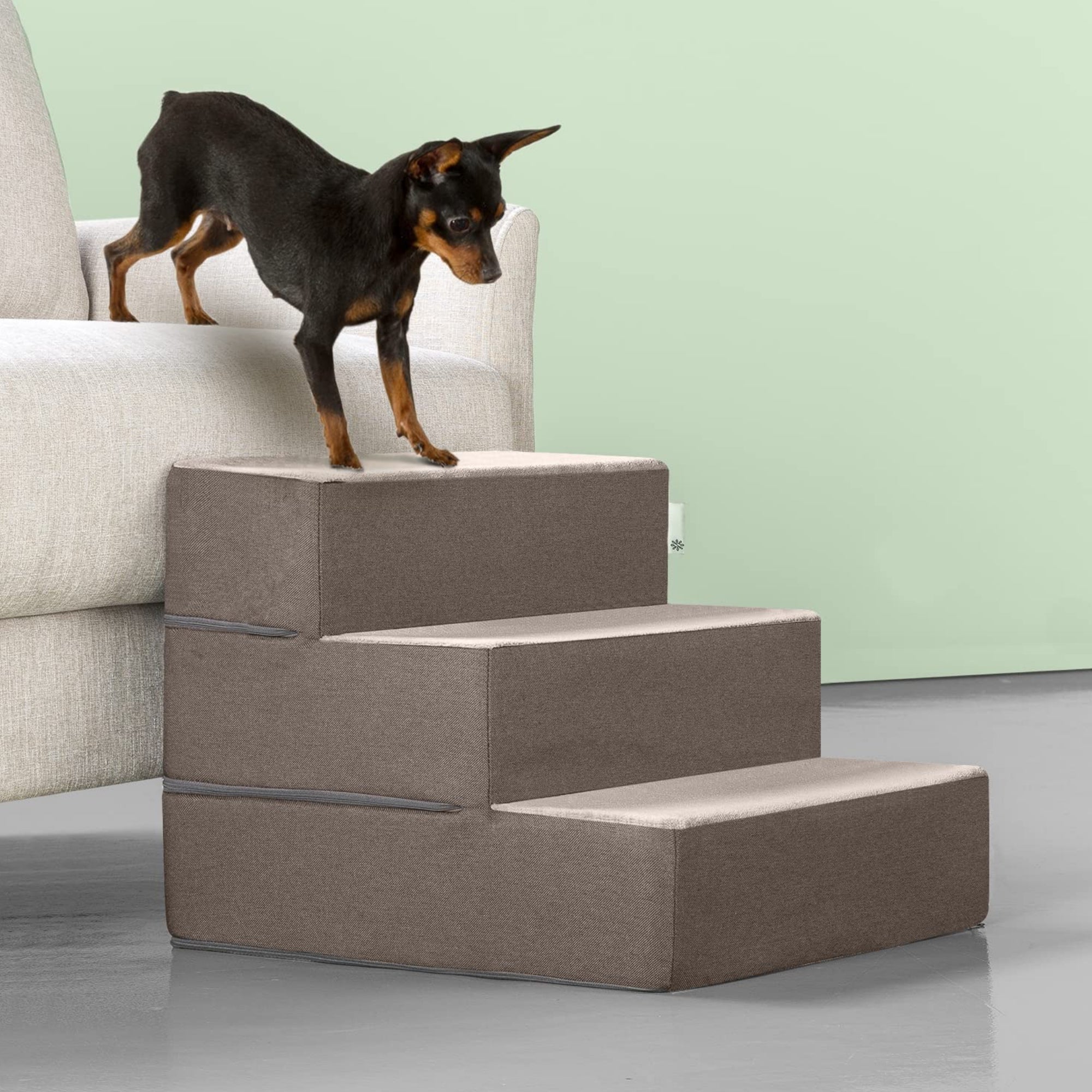 Foam 13”-24” Easy Pet Stairs, Sand 15