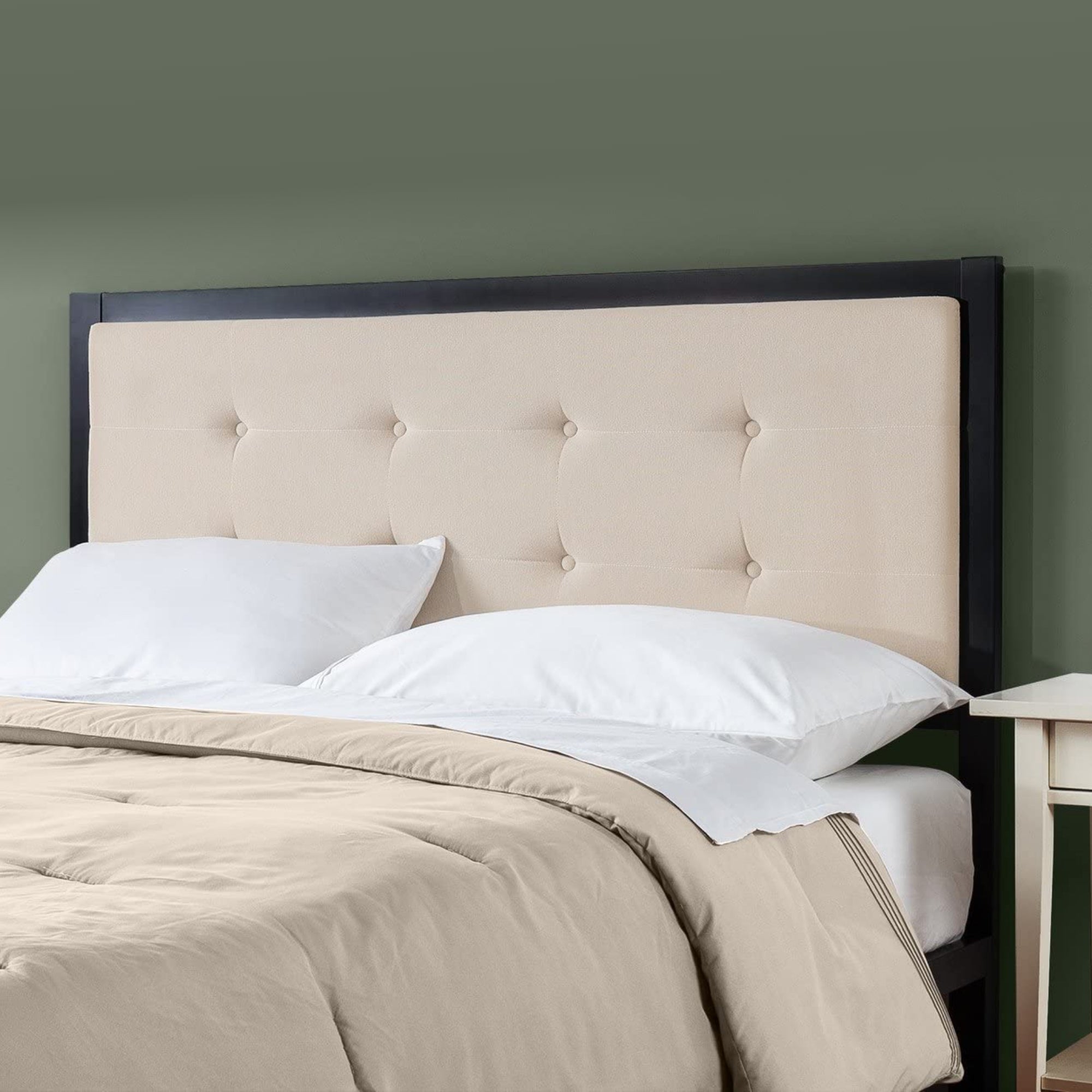 Barbara Upholstered Headboard Taupe / King