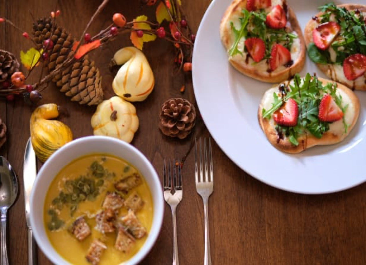 holiday soup and naan