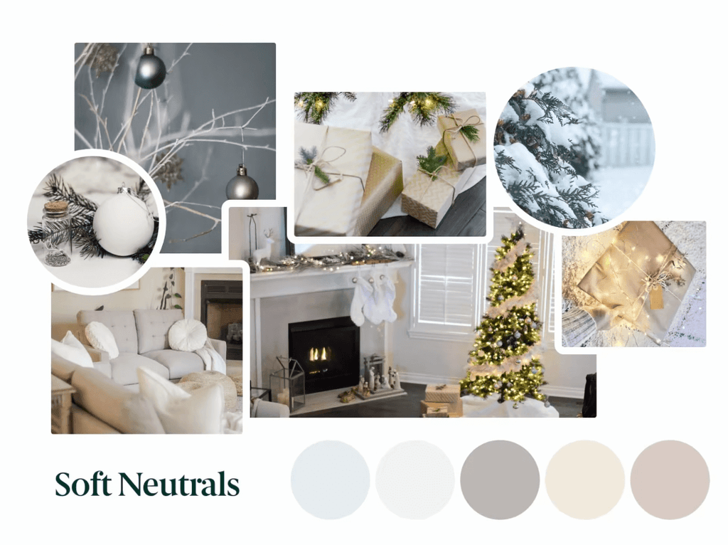 soft neutral holiday color palette