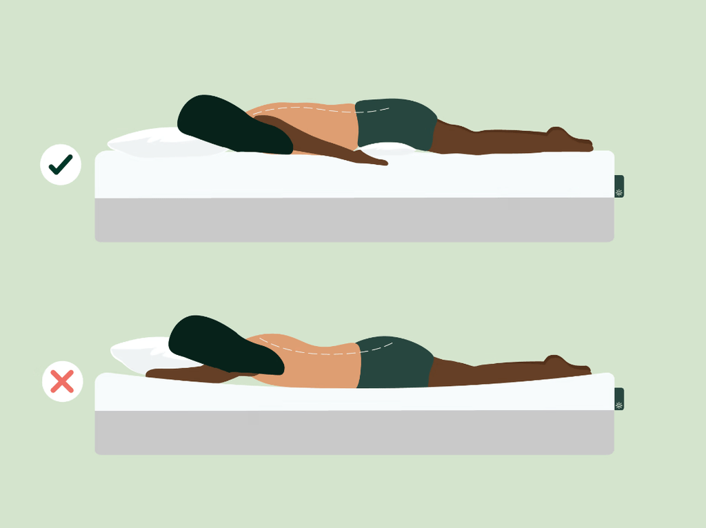 Best sleeping posture for stomach sleepers