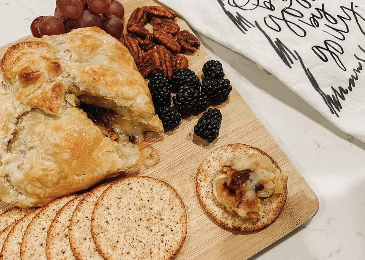 brie cheese baked wheel