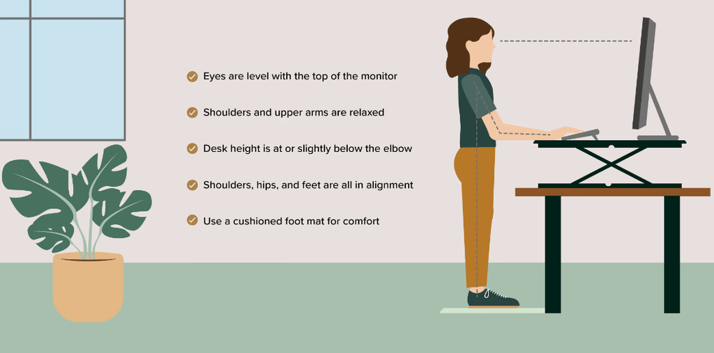 standing posture for working