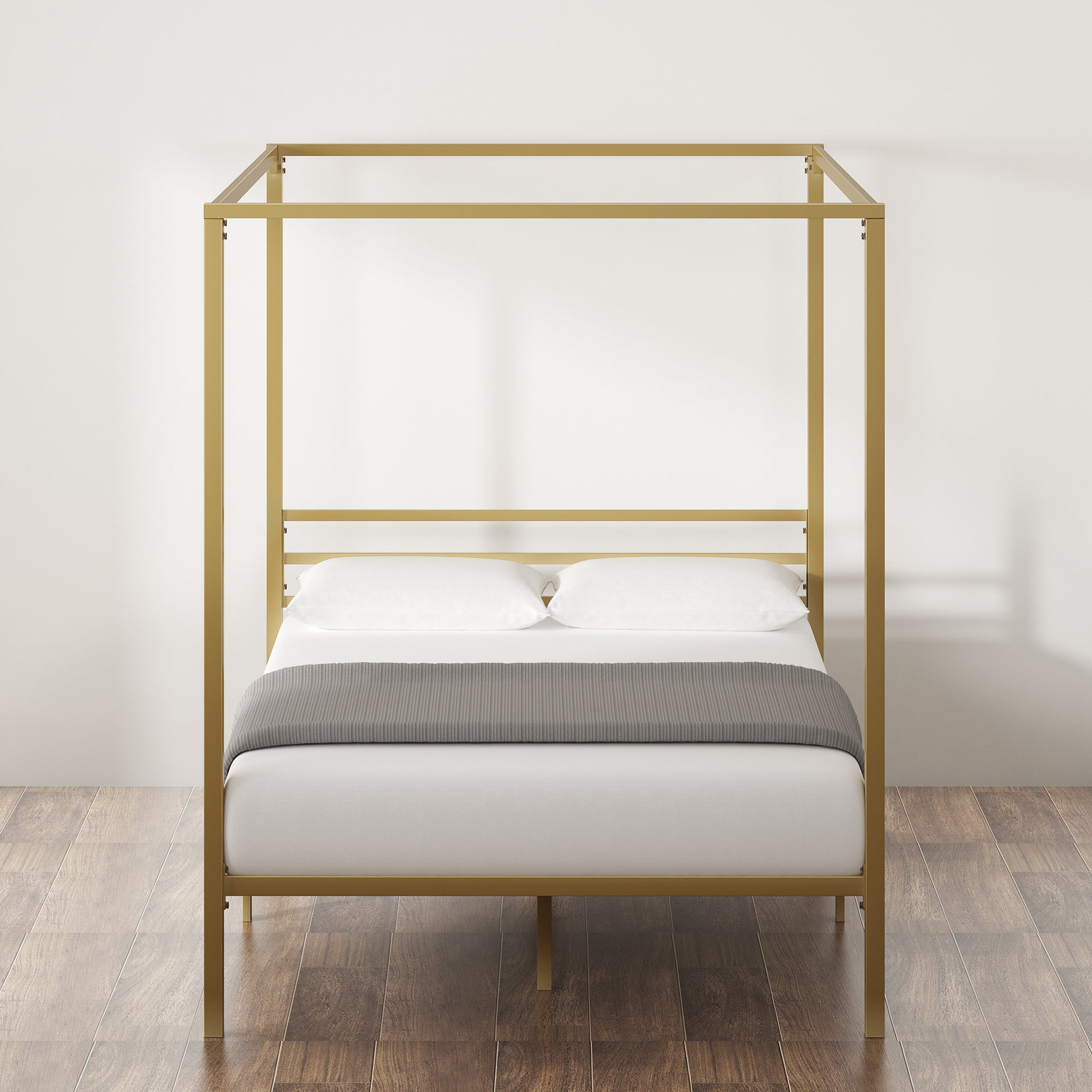 Patricia Canopy Platform Bed Frame , Zinus Queen / Gold
