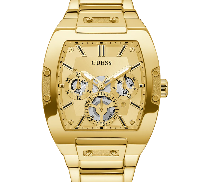 - Time Montres Gold-Tone Watch - Multifunction Guess – GW0261G2 Rhinestone Watches Big