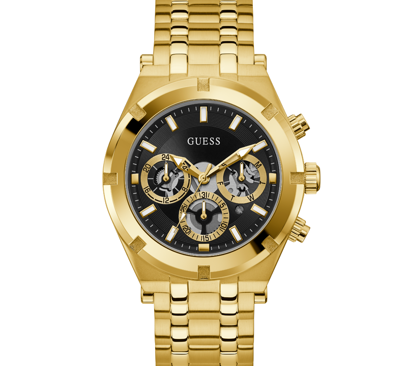 Multifunction Watches – Gold-Tone U0799G2 Big Montres - - Guess Time Watch