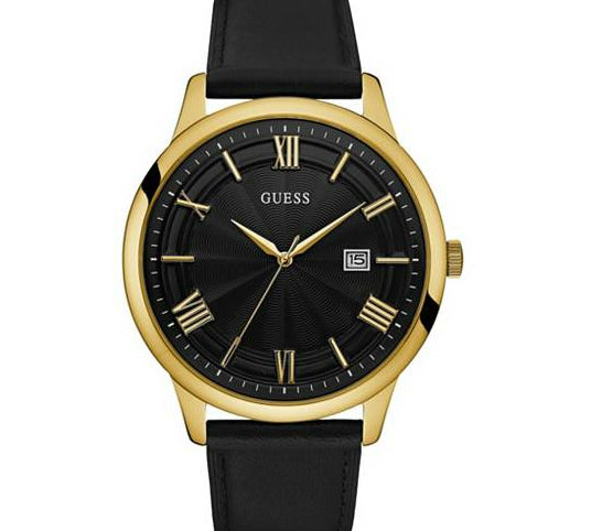 Guess - U0972G2 - Black and Gold-Tone Oversized Watch – Montres