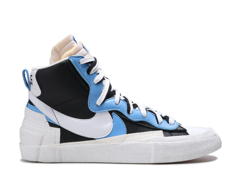 nike voiced Blazer High x Sacai "WHITE BLACK BLUE" BV0072 001