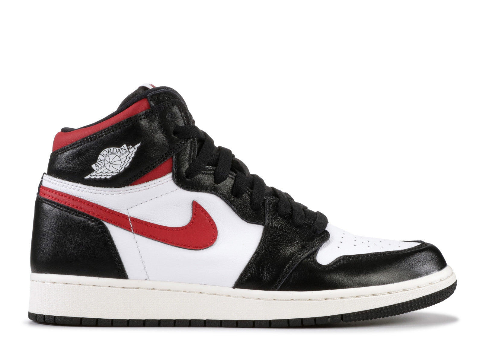 jordan 1 retro high og black/powder blue/gym red gs