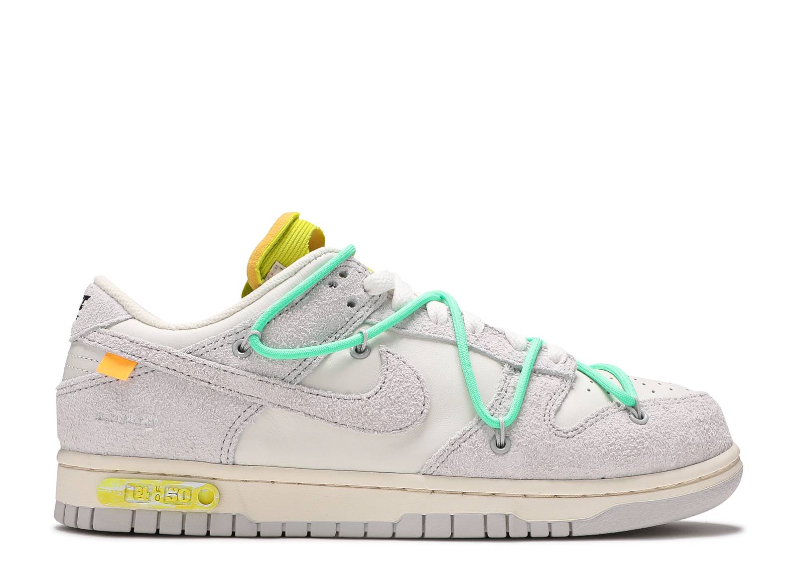 dunk low x off white sail