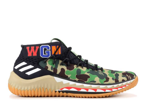 A BATHING APE X ADIDAS DAME 4 "GREEN CAMO" AP9974