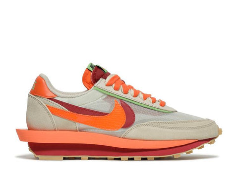 nike voiced x Sacai x Clot Waffle "NET ORANGE BLAZE" DH1347 100