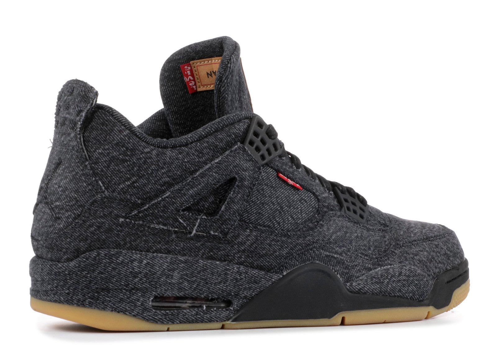 Air Jordan 4 Retro Levi's Denim " BLACK" AO2571 001 .