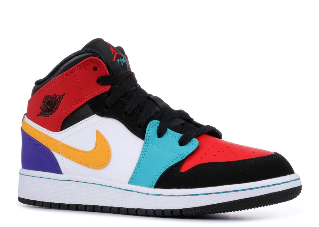 Air Jordan 1 Mid Gs Multi Color 554725 125