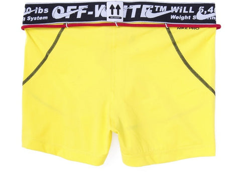 OFF WHITE x huarache nike Womens Training Shorts Opti Yellow 2 large
