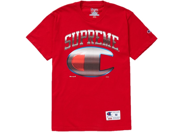 Supreme Champion Chrome Tee Red