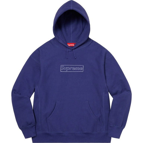 SUPREME X KAWS BOX LOGO HOODIE "NAVY" SS21