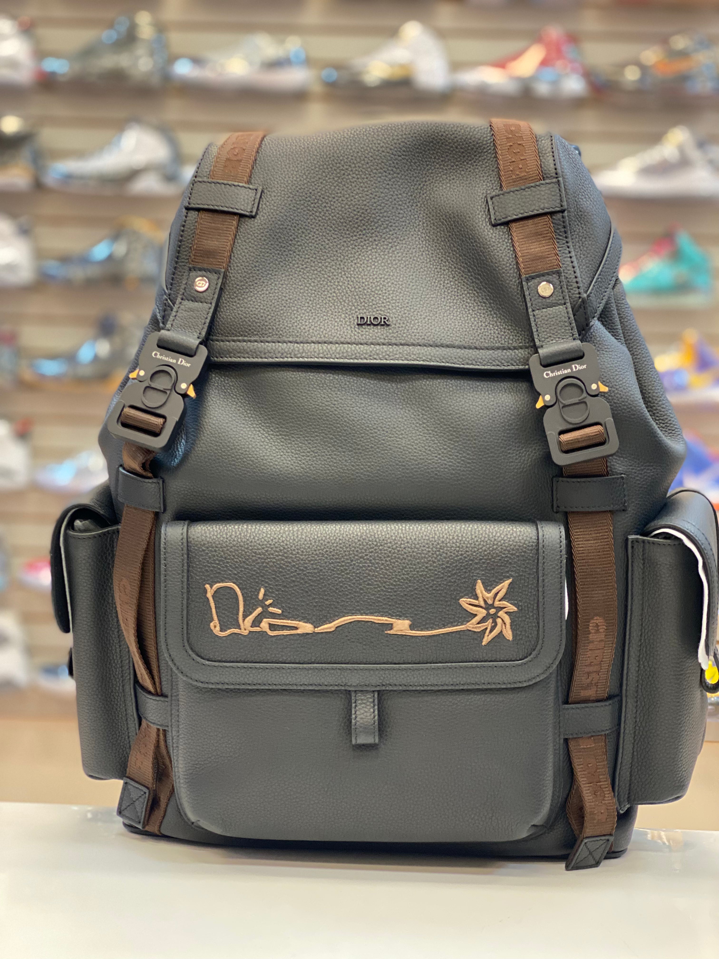 Travis Scott Backpack Cactus Jack Black Logo Bag