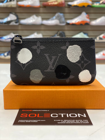 LOUIS VUITTON X YAYOI KUSAMA COIN PURSE "MONOGRAM BLACK SILVER" M81930