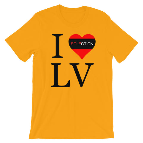 I Love LV Unisex Short Sleeve Jersey T-Shirt