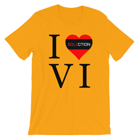 I Love VI Unisex Short Sleeve Jersey T-Shirt