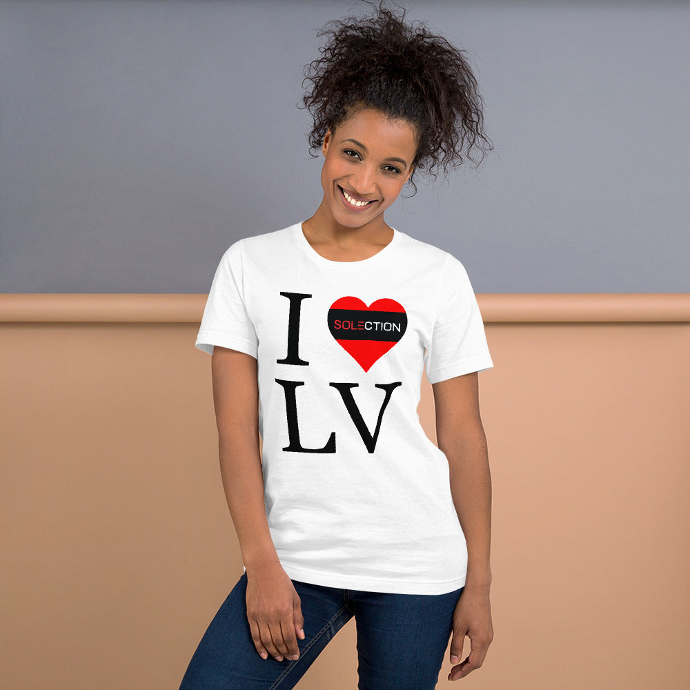 I Love LV - Ladies Short Sleeve Jersey T-Shirt