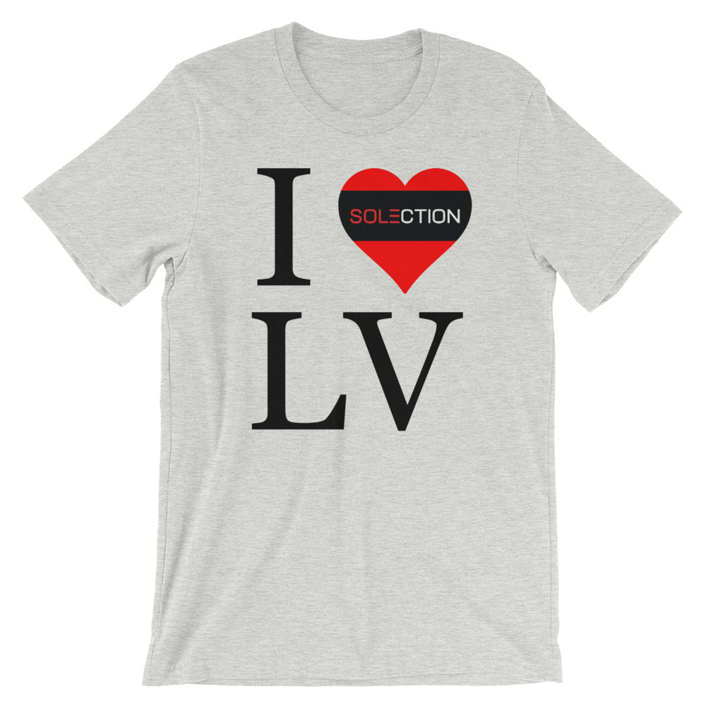 I Love LV Unisex Short Sleeve Jersey T - RED Valentino lace-up